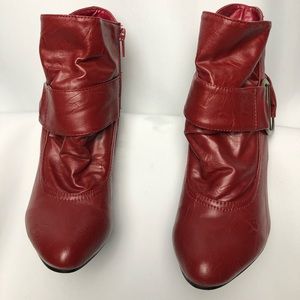 Red Ankle Boots